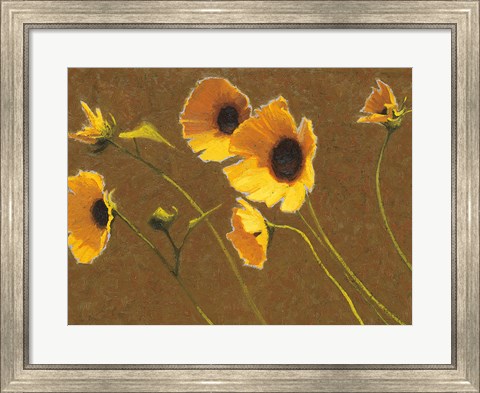 Framed Sunny Flowers I Print