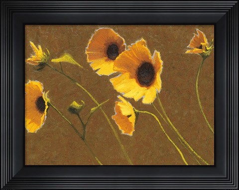 Framed Sunny Flowers I Print