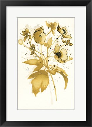 Framed Celebration d Or II Print