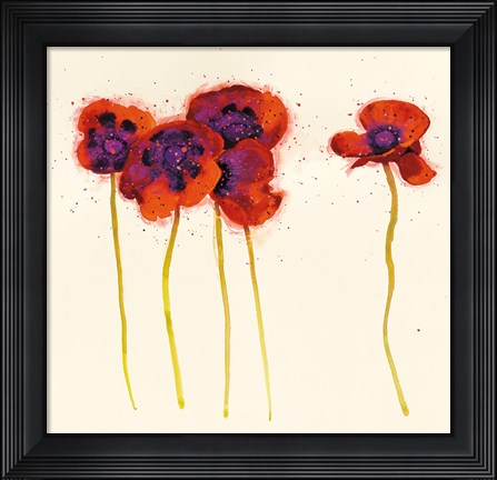 Framed Splash Garden Element I Print