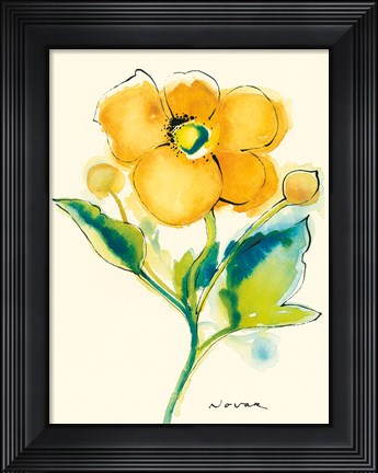 Framed Flores Rojas V Print