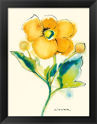 Framed Flores Rojas V Print