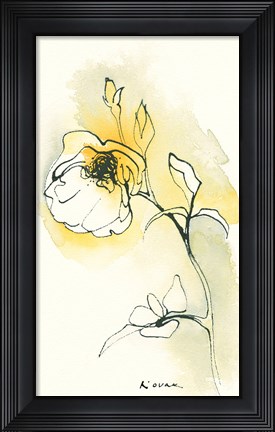 Framed Carols Roses I Print