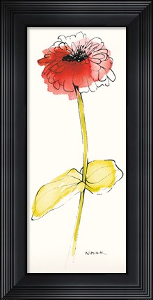 Framed Zinnia IV Print