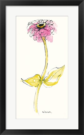 Framed Zinnia I Print