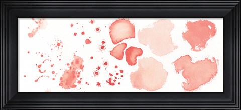 Framed Watercolor Dots and Stones II Print