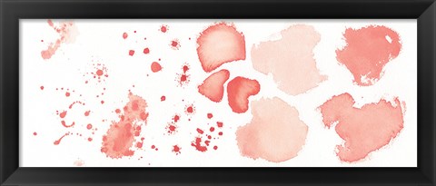 Framed Watercolor Dots and Stones II Print