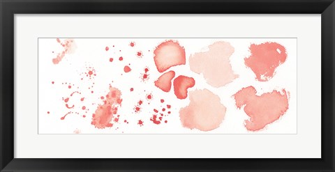 Framed Watercolor Dots and Stones II Print