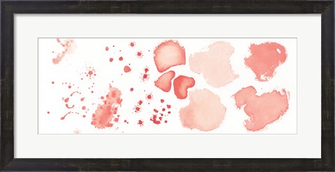 Framed Watercolor Dots and Stones II Print