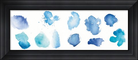 Framed Watercolor Stones VII Print