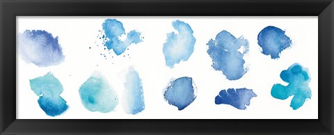 Framed Watercolor Stones VII Print