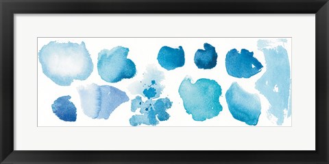 Framed Watercolor Stones V Print