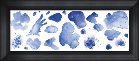 Framed Watercolor Stones IX Print