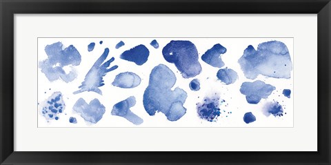 Framed Watercolor Stones IX Print