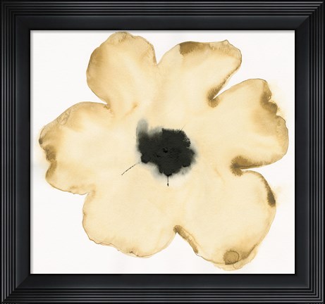 Framed Suede Fleur II Print