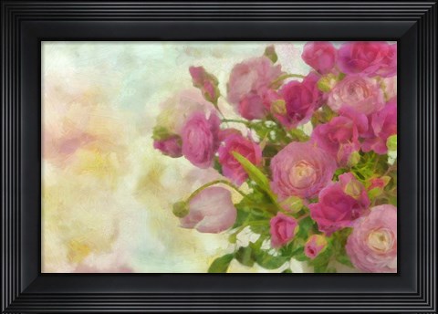 Framed Pink Bouquet Print