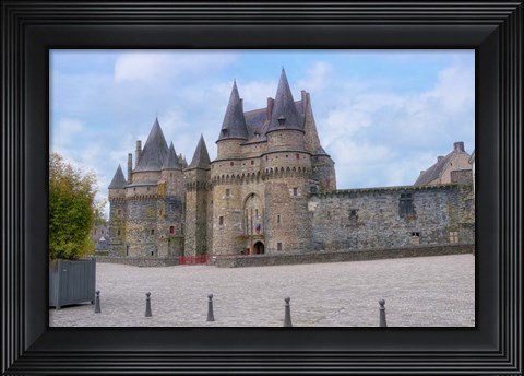 Framed Castle Of Vitre Print