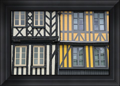 Framed Timber Framed Houses Print