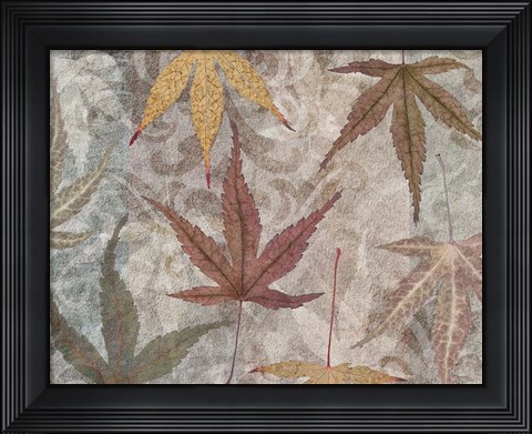 Framed Autumn Leaves Maple Print