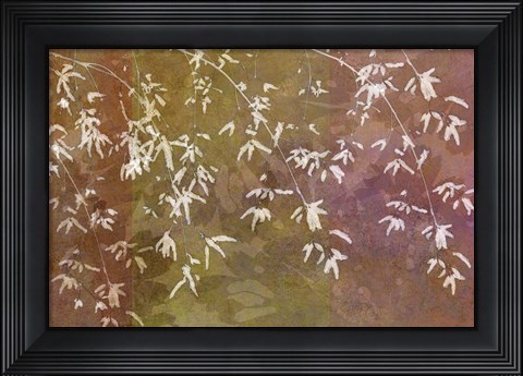 Framed Floral Flurry Bronze Print