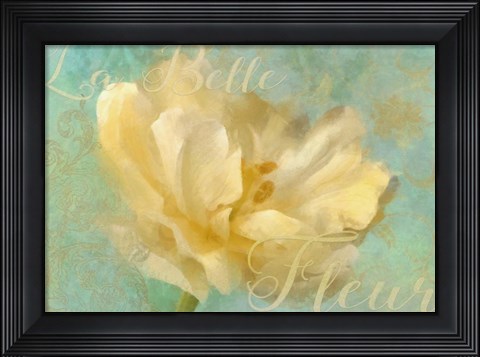 Framed La Belle Fleur I Print