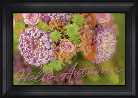 Framed Hello Autumn Print