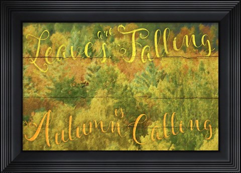 Framed Leaves Are Falling Print