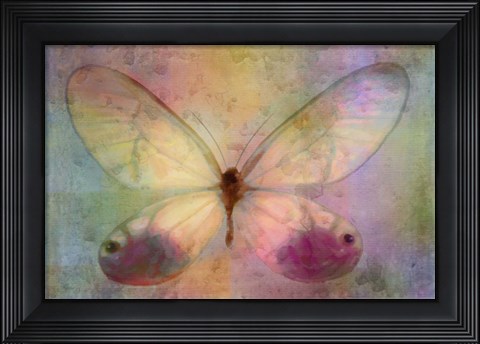 Framed Yellow Butterfly Watercolor Print