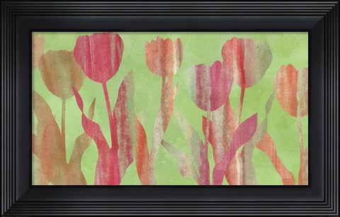 Framed Tulip Shapes III Print