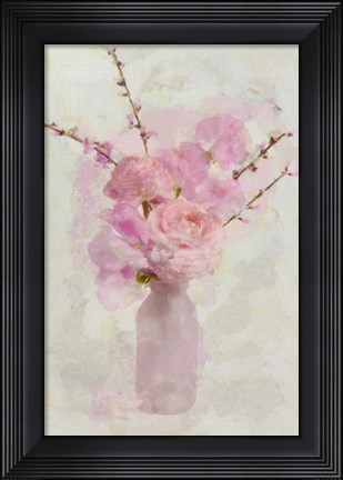 Framed Small Pink Bouquet Print