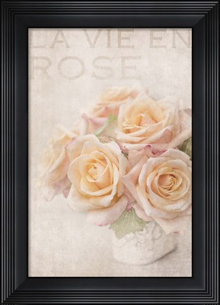 Framed Life In Pink Print