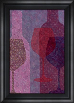 Framed Art of Wine - Bordeaux Print