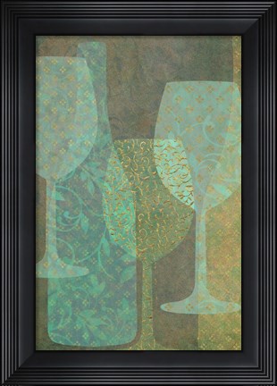 Framed Art of Wine - Burgundy Print