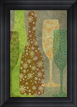 Framed Art of Wine - Champagne Print