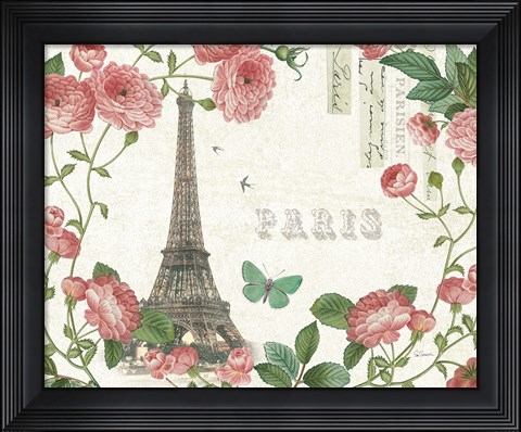 Framed Paris Arbor I Print