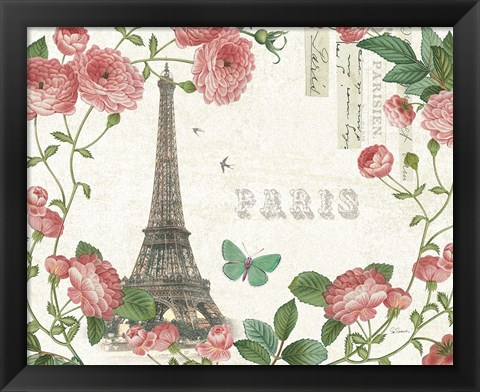 Framed Paris Arbor I Print