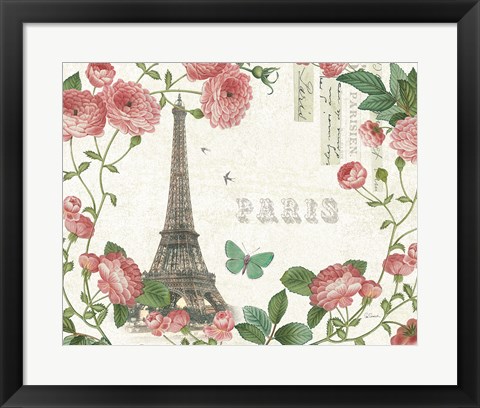 Framed Paris Arbor I Print