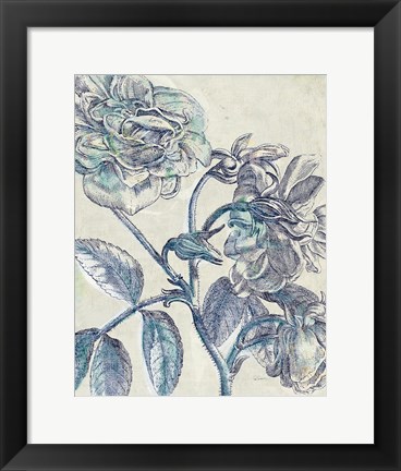 Framed Belle Fleur I Crop Print