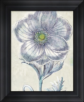 Framed Belle Fleur II Crop Print