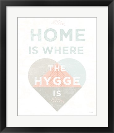 Framed Cozy Hygge I Print