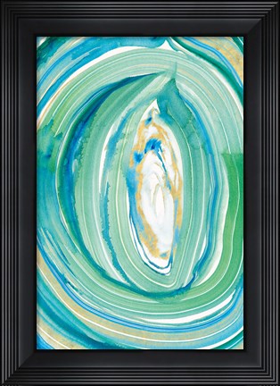 Framed Terrain Gilded I Print