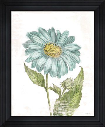 Framed Bloemen Boek II on White Print