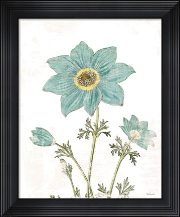 Framed Bloemen Boek III on White Print