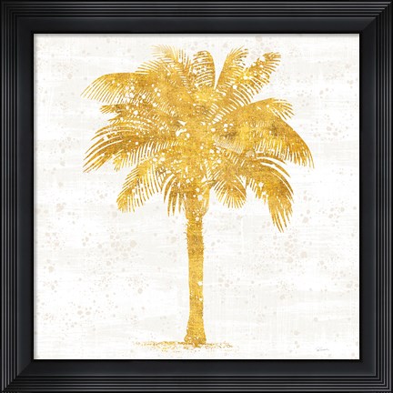 Framed Palm Coast II On White Print