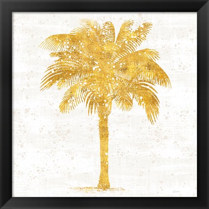 Framed Palm Coast II On White Print