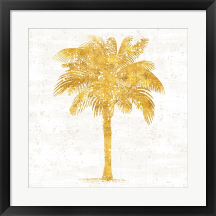 Framed Palm Coast II On White Print