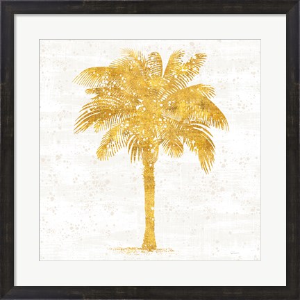 Framed Palm Coast II On White Print