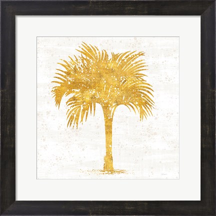 Framed Palm Coast IV on White Print