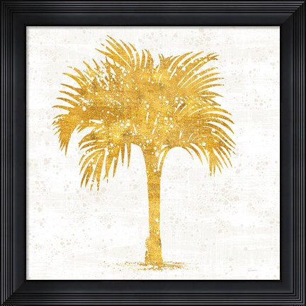 Framed Palm Coast IV on White Print