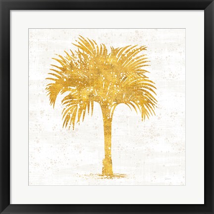 Framed Palm Coast IV on White Print